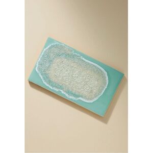 NEW Anthropologie Mint Molten Rock Recycle Glass Stonewear Bohemian Cheese Board